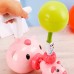 Balloon Powered Cars  and Launcher Set Preschool Educational Toys with Manual Balloon Pump for Kids Boys Girls 3-Pig Cartoon Model